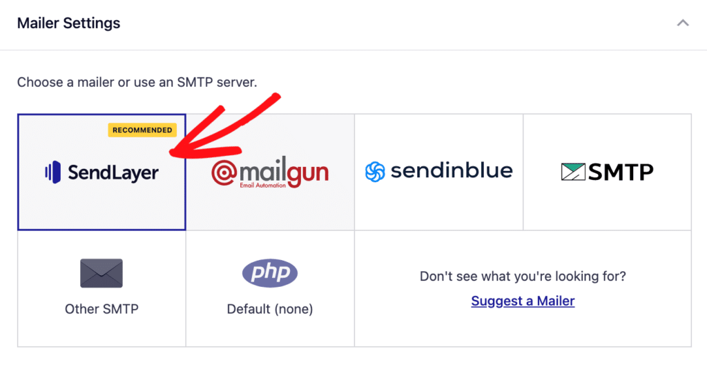 select-the-sendlayer-mailer