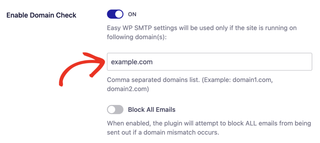 Adding domains to list