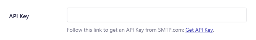 API key field in Easy WP SMTP settings