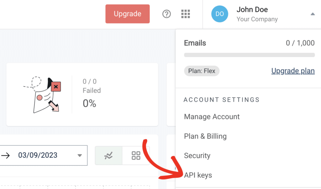 Mailgun API keys