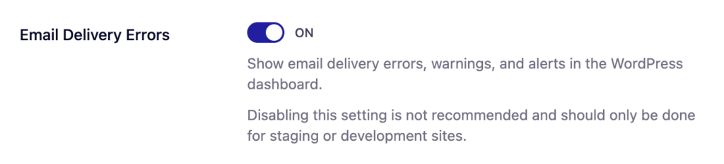 Email delivery errors