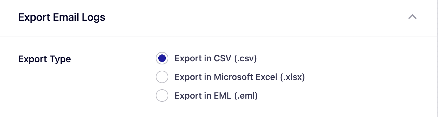 Export type