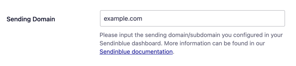 Sending domain field in Easy WP SMTP settings