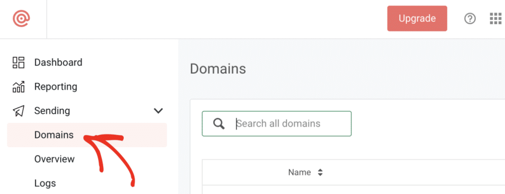 Sending domains