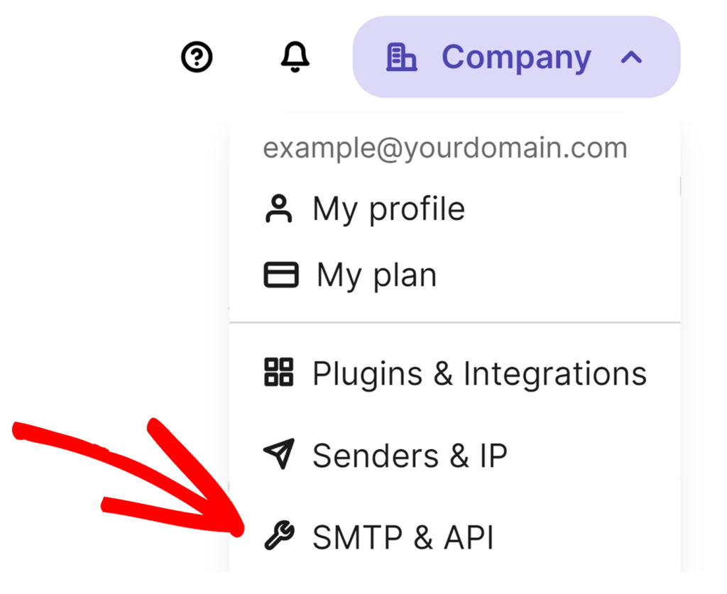 SMTP & API option in Brevo