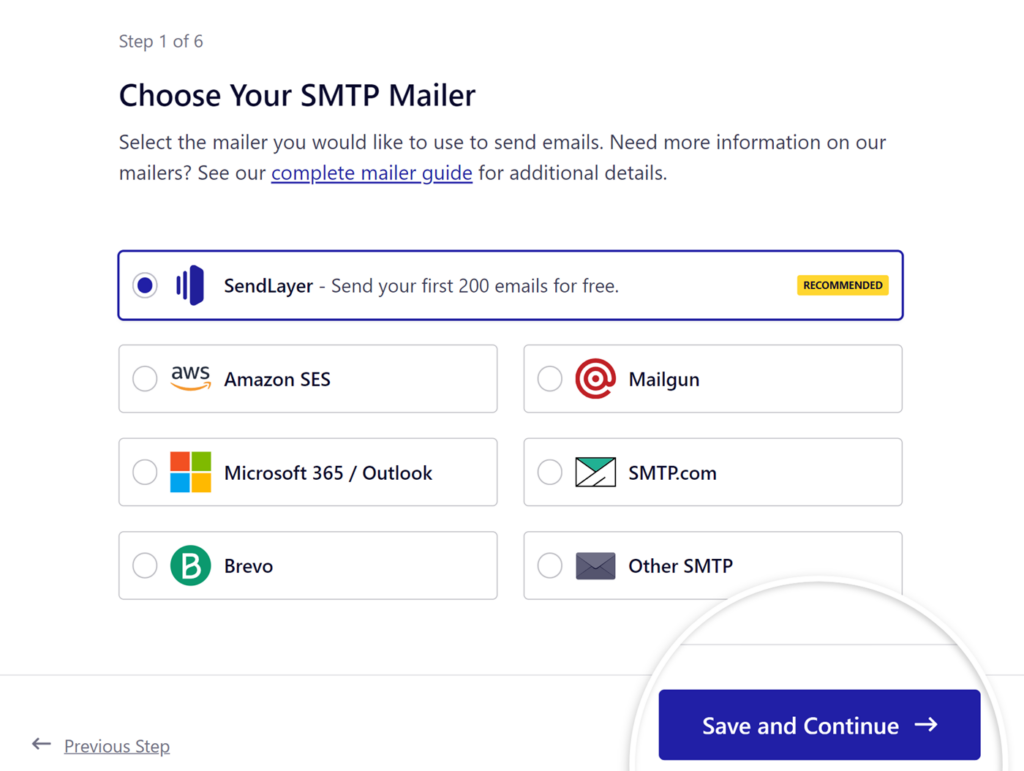 Select mailer