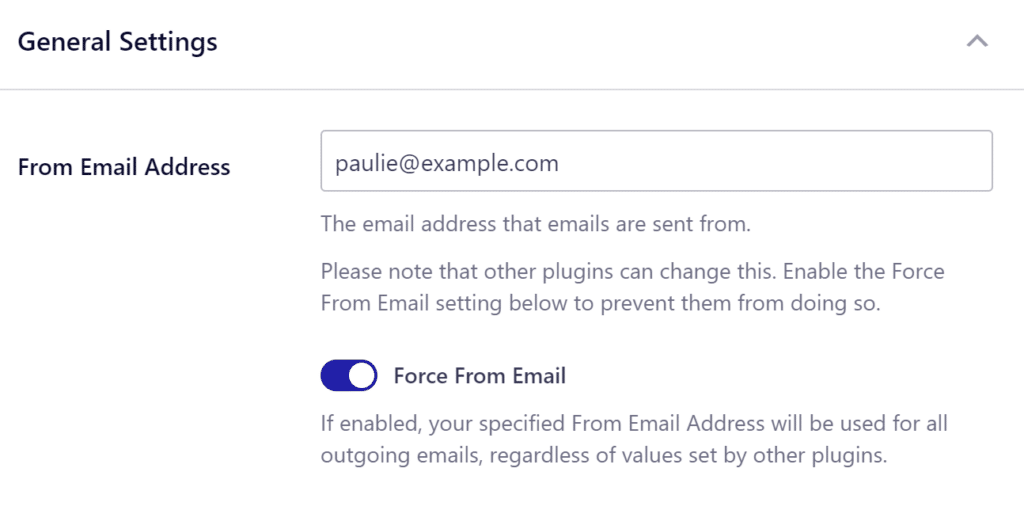 From Email Address in Easy WP SMTP