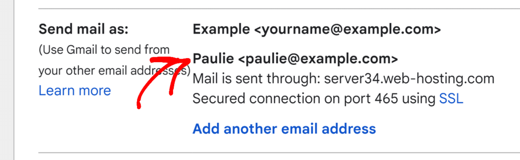 Send mail as Gmail alias