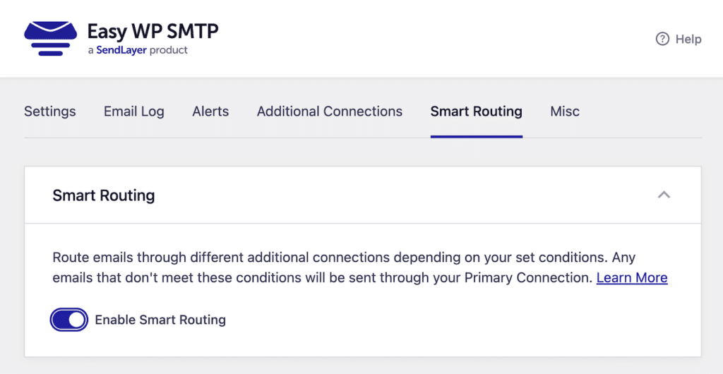 Activate Smart Routing