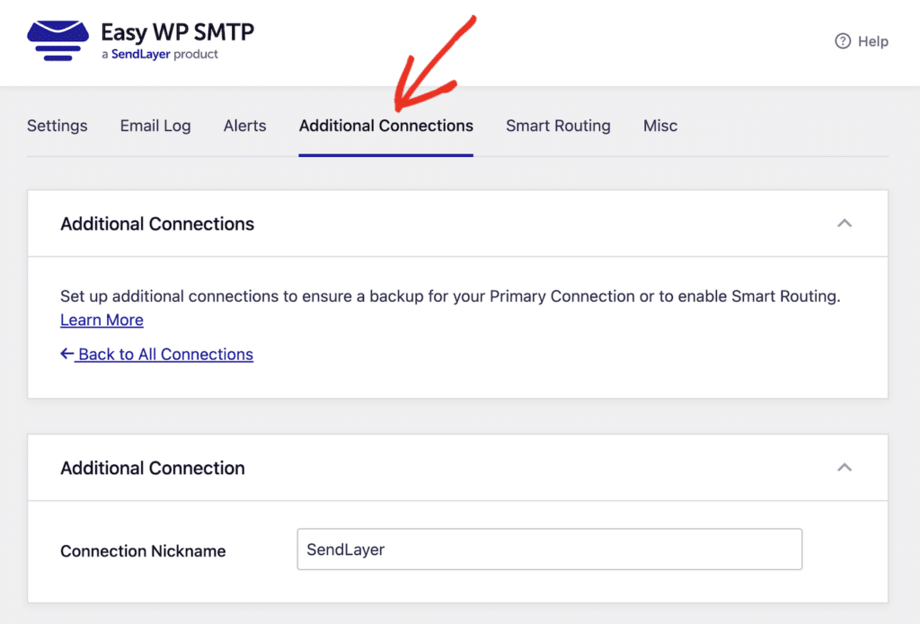 Easy WP SMTP Additional Connections