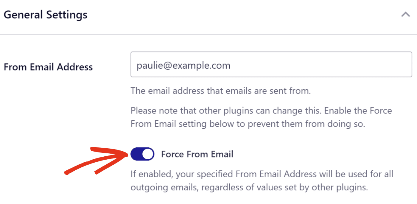 Force from email