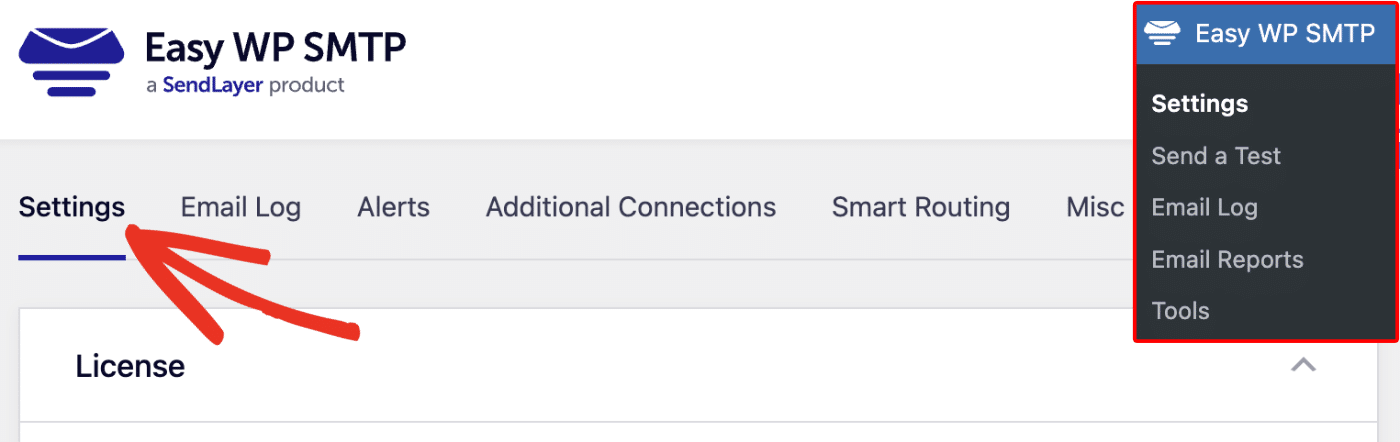 Easy WP SMTP settings