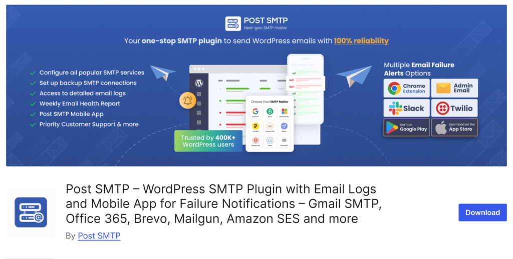 post smtp wordpress