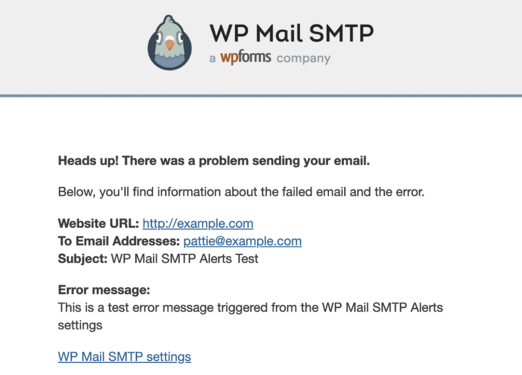 wp mail smtp email alerts