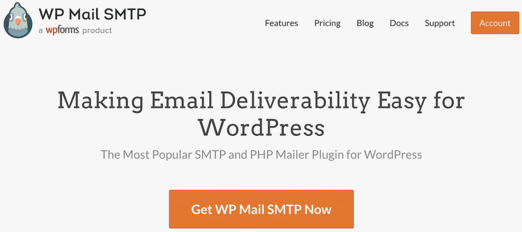 wp mail smtp homepage