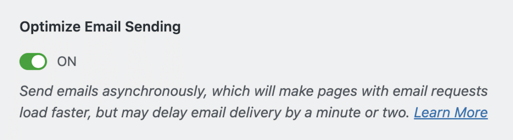 wp mail smtp optimize email sending