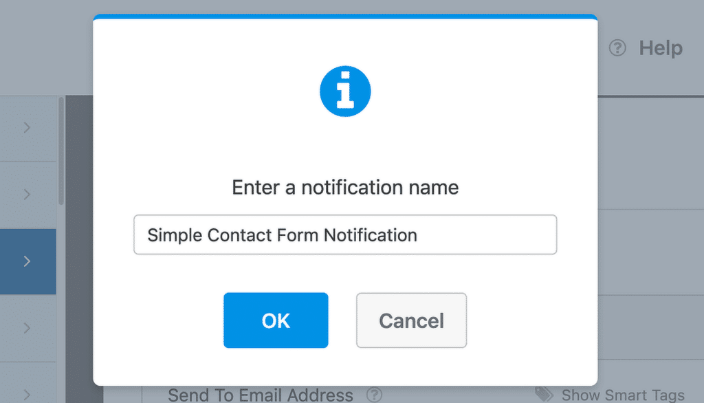 contact form notification