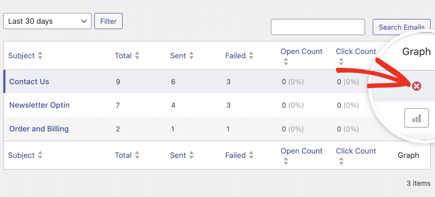 Click the X icon to close single report view