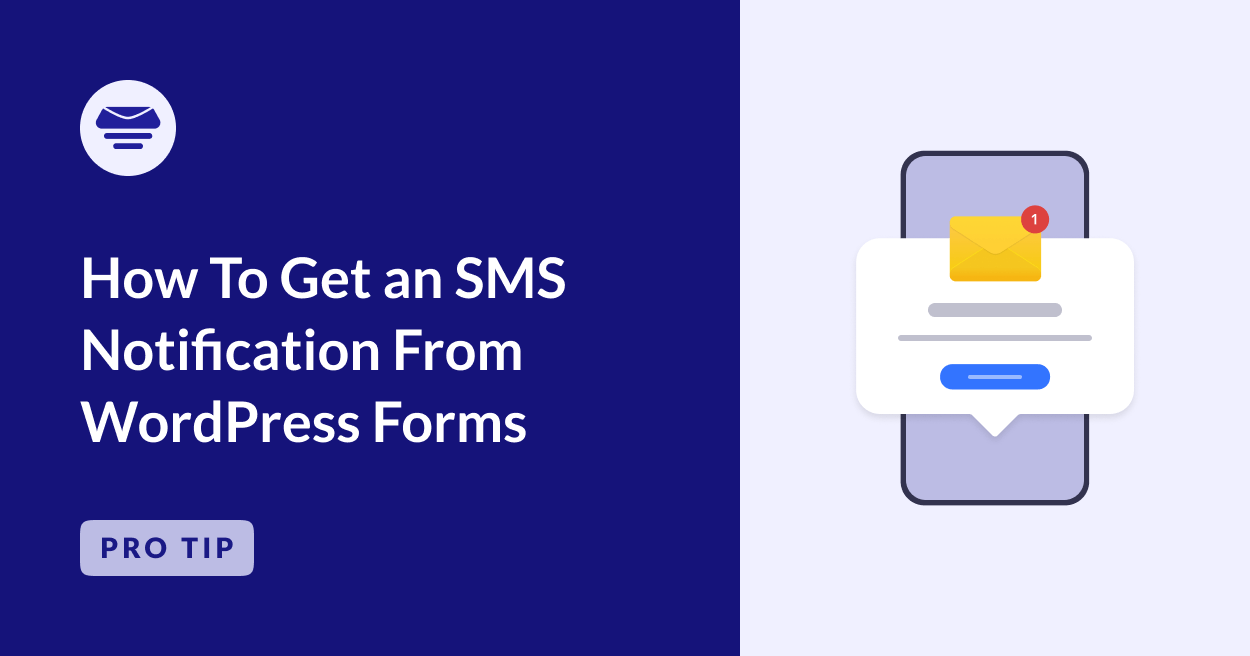 sms notification from wordpress forms