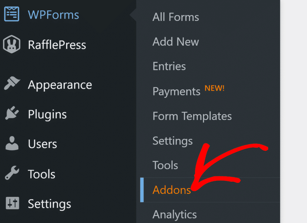 wpforms addon