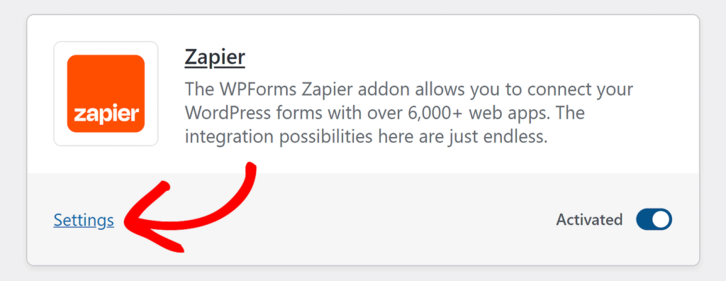 zapier settings