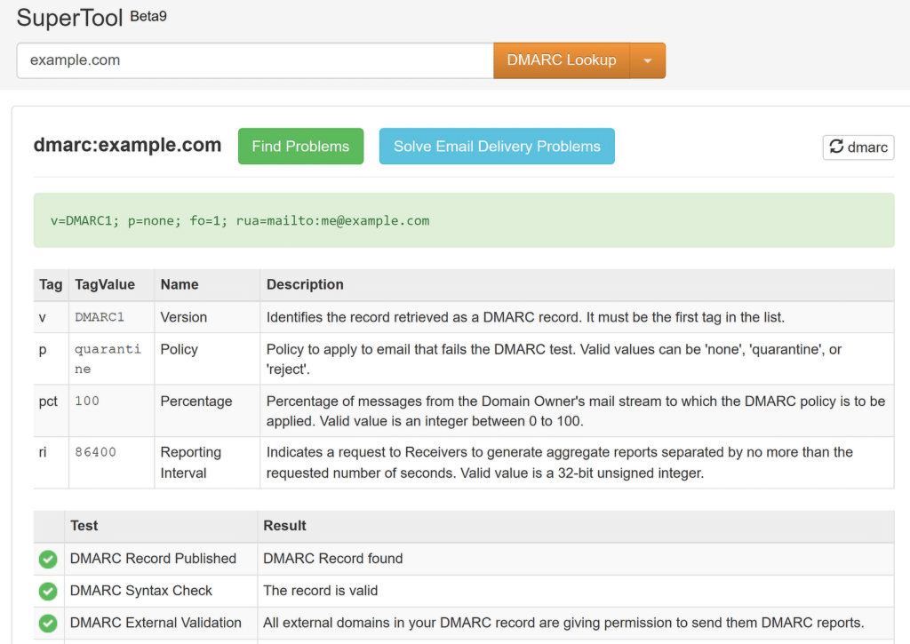 dmarc verification