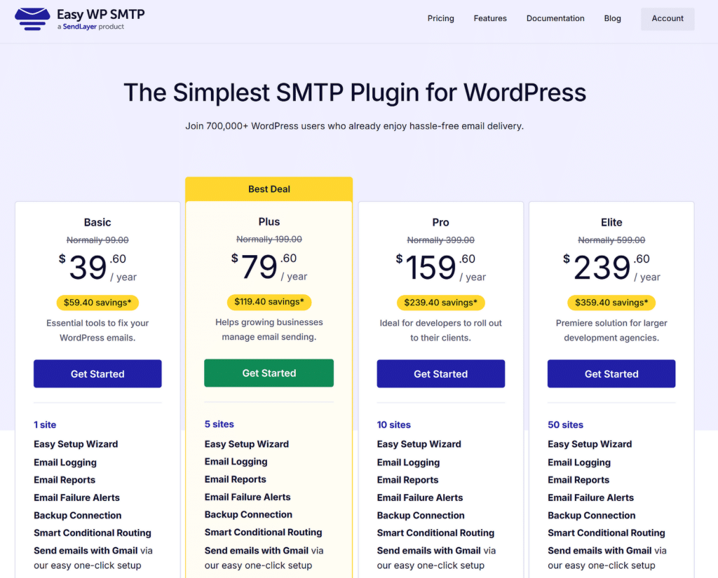 easy wp smtp pricing