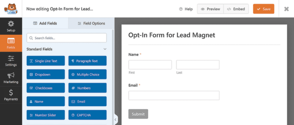 form preview