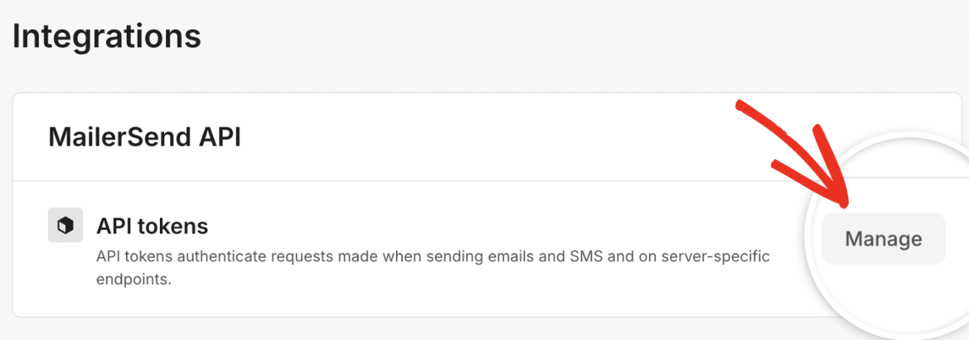 Click the Manage button
