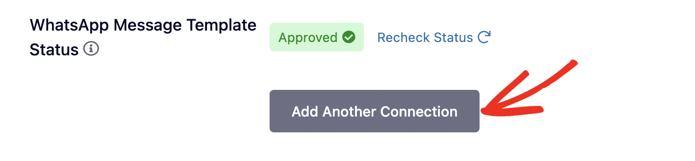 Add another Connection button
