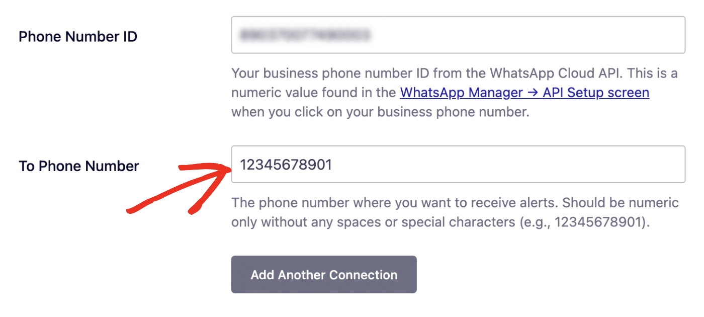 Enter To Phone Number